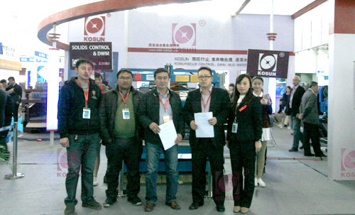 Mongolian Customer Signed the Contract with KOSUN about solids control system on 2012 CIPPE