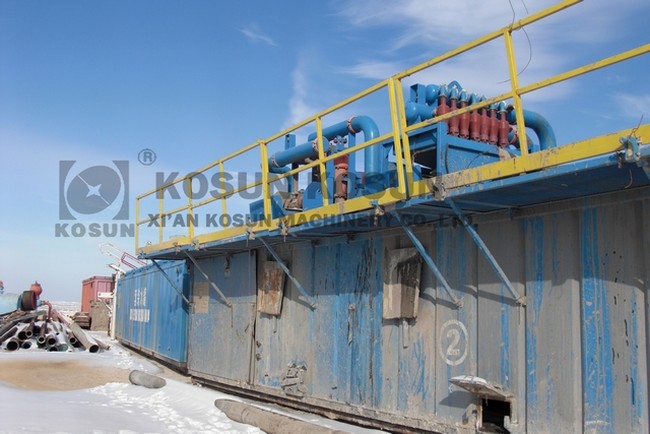 KOSUN’s solids control system on the site of services in Tajikistan